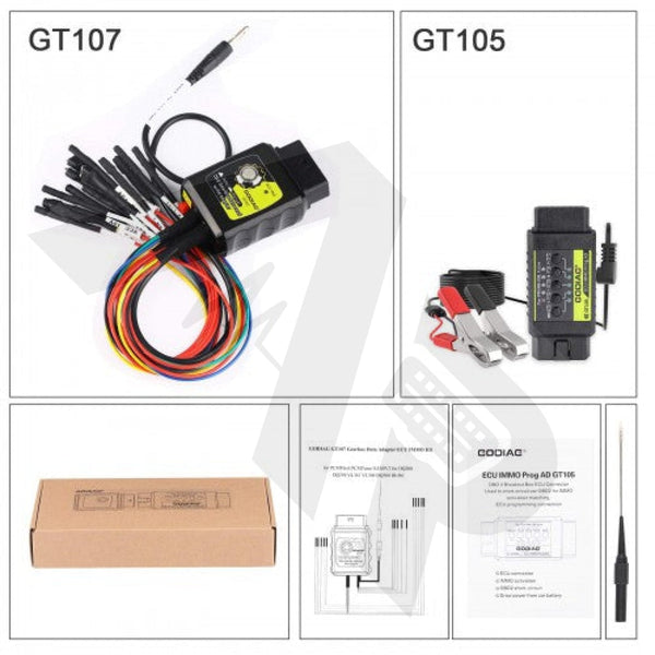 Godiag Gt105 + Gt107 - Obd2 Immobilizer Assist Tool And Dsg Gearbox Adapter Breakout Box